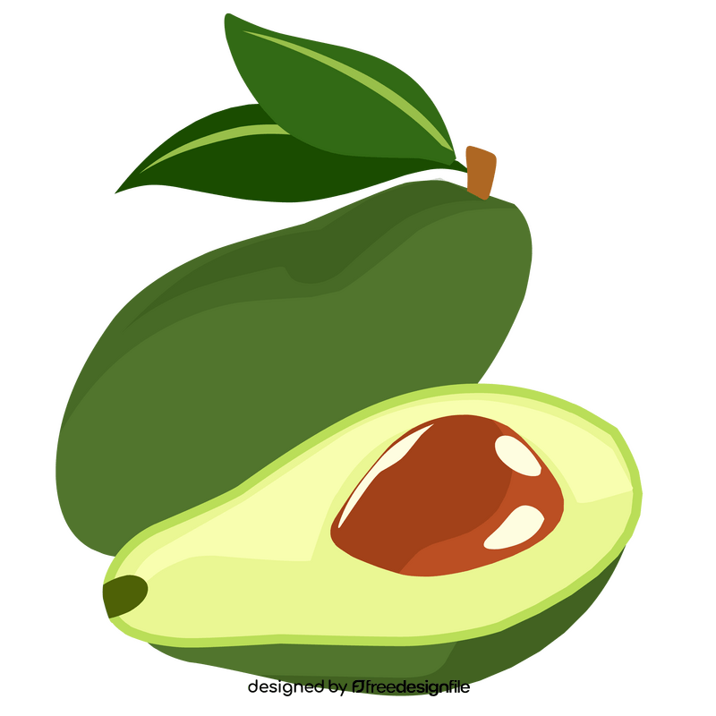 Avocado healthy vegetable clipart