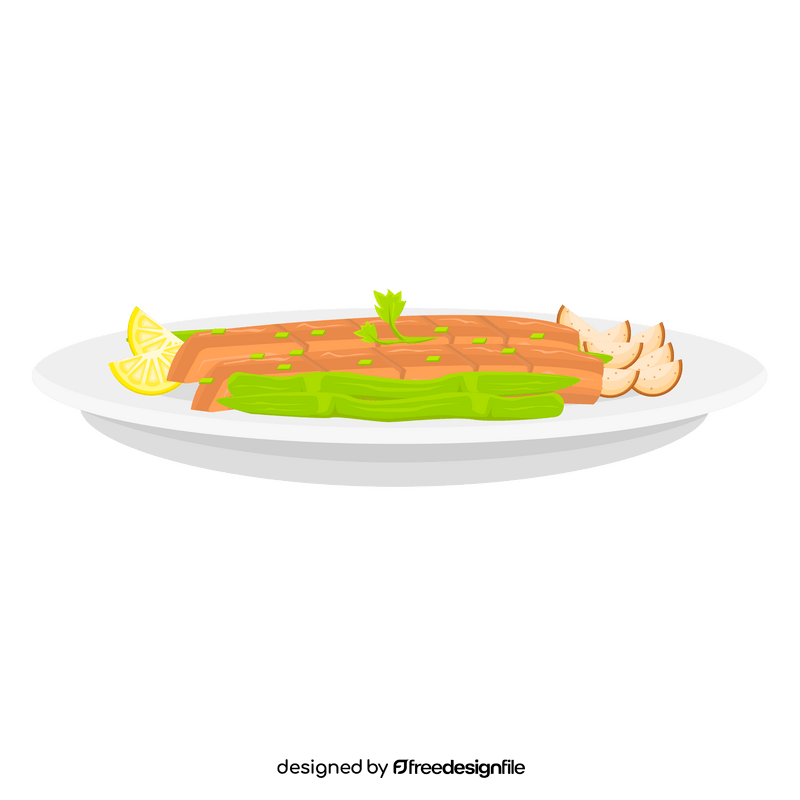 Healthy meal clipart