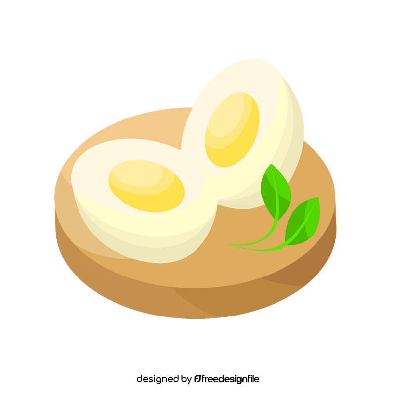 Boiled egg clipart