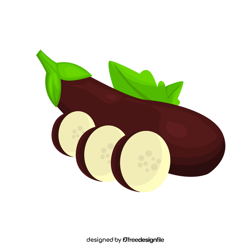 Eggplant healthy vegetable clipart