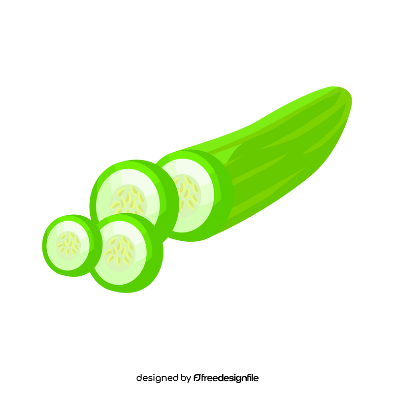 Cucumber healthy vegetable clipart