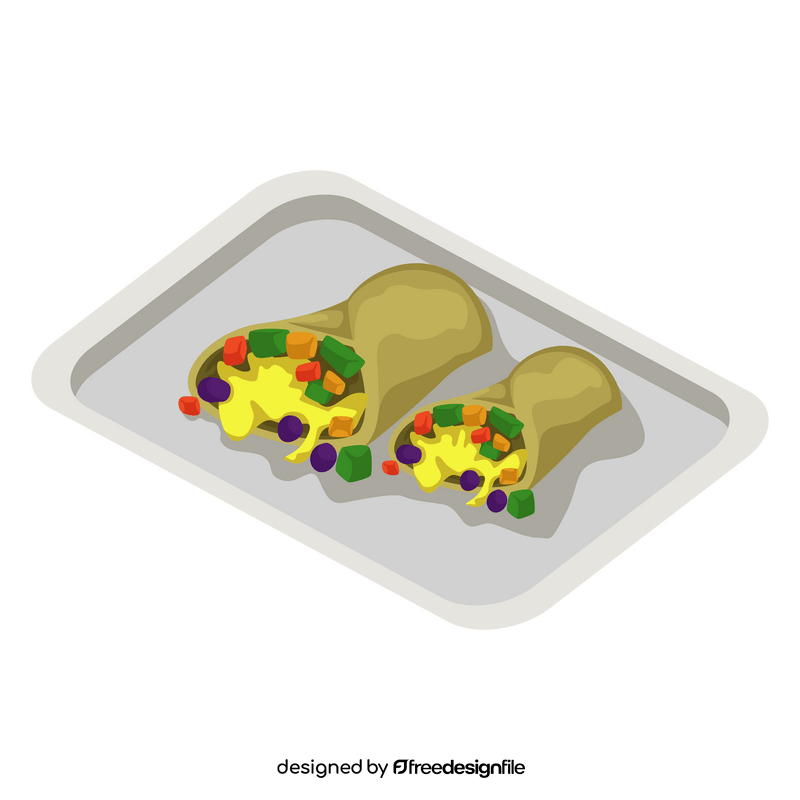 Healthy Food Burrito clipart