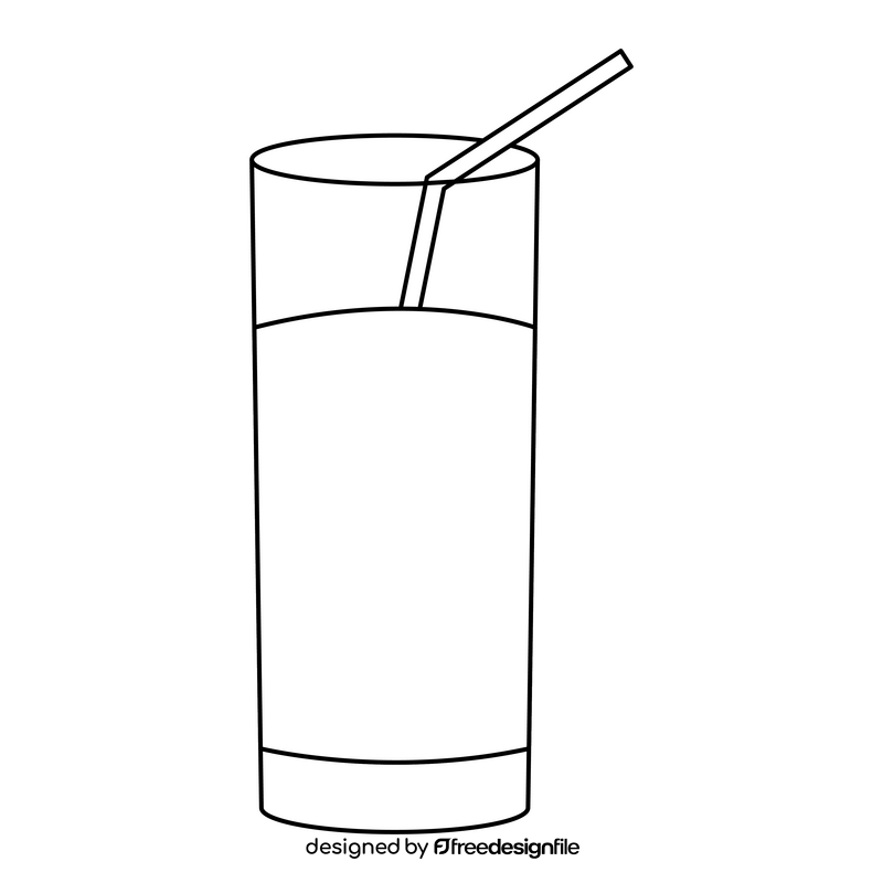 Orange juice healthy food black and white clipart