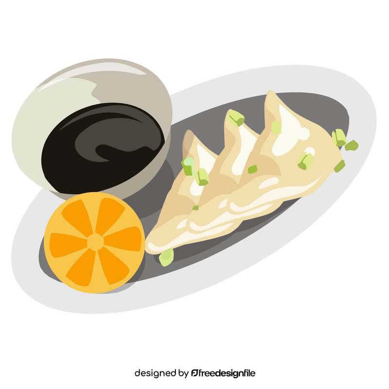 Chinese potstickers clipart
