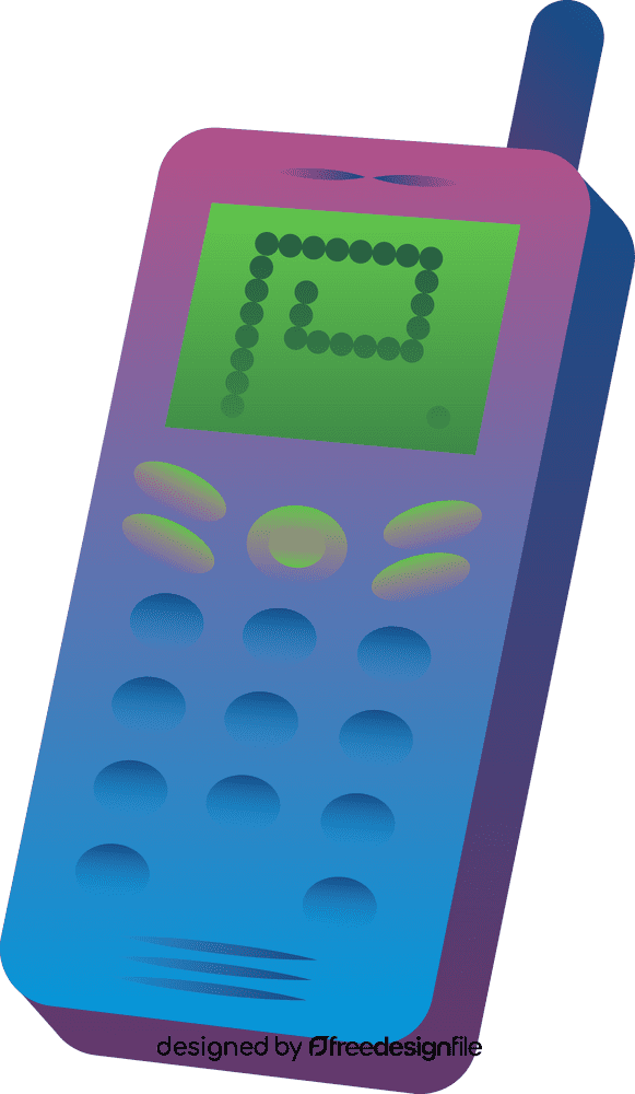 Mobile phone device clipart