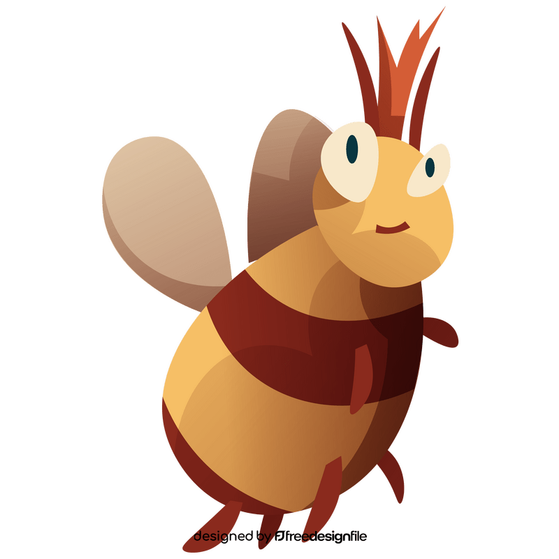 Mother bee cartoon clipart