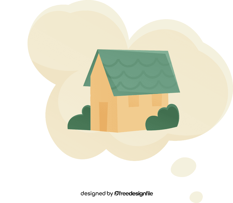 Dream house Cloud clipart