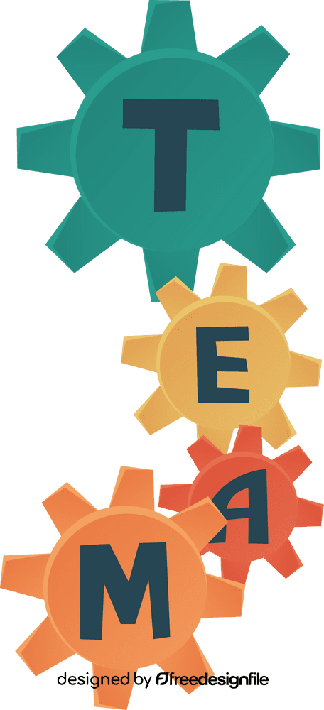 Team Building Gears clipart
