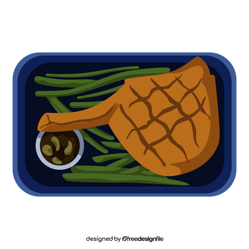 Keto Diet Asparagus meal clipart