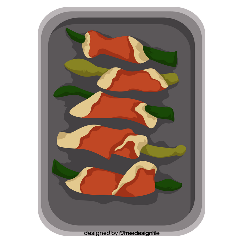 Keto Diet meal Prosciutto Wrapped Asparagus clipart