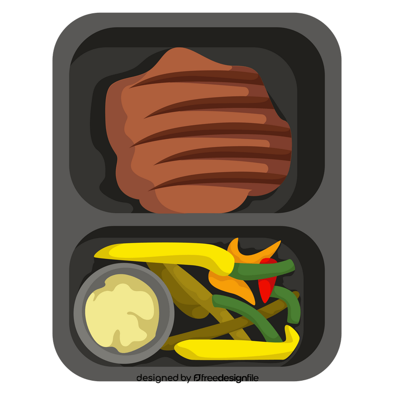 Keto Diet meal Scallopini Peppers clipart