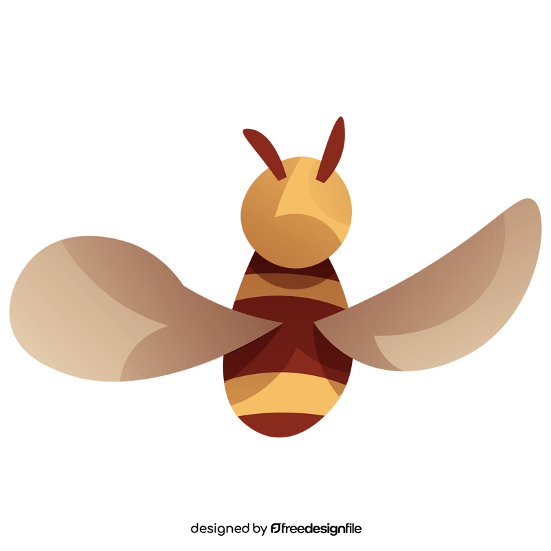 Small bee cartoon clipart