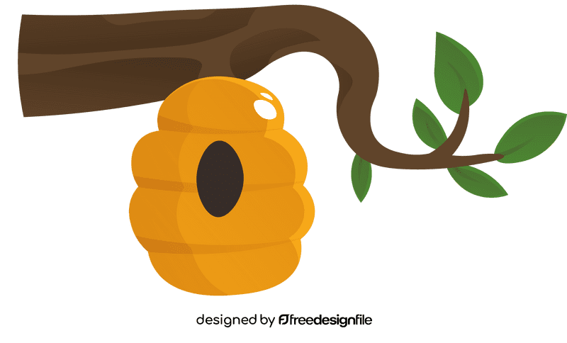 Beehive Hive Branch clipart