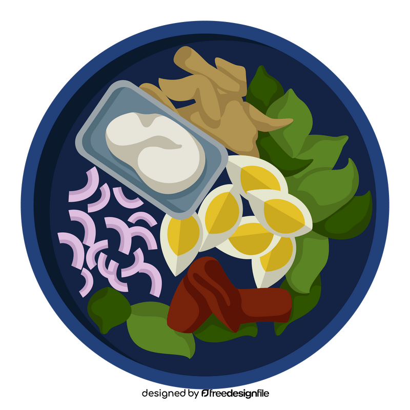 Keto Diet Shrimp artichoke salad clipart