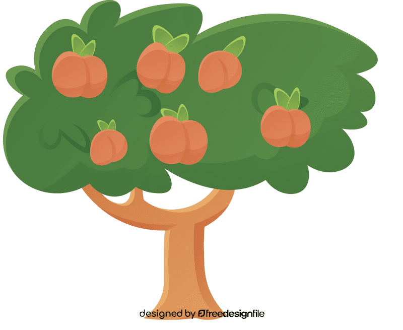 Fruit Tree Peach clipart