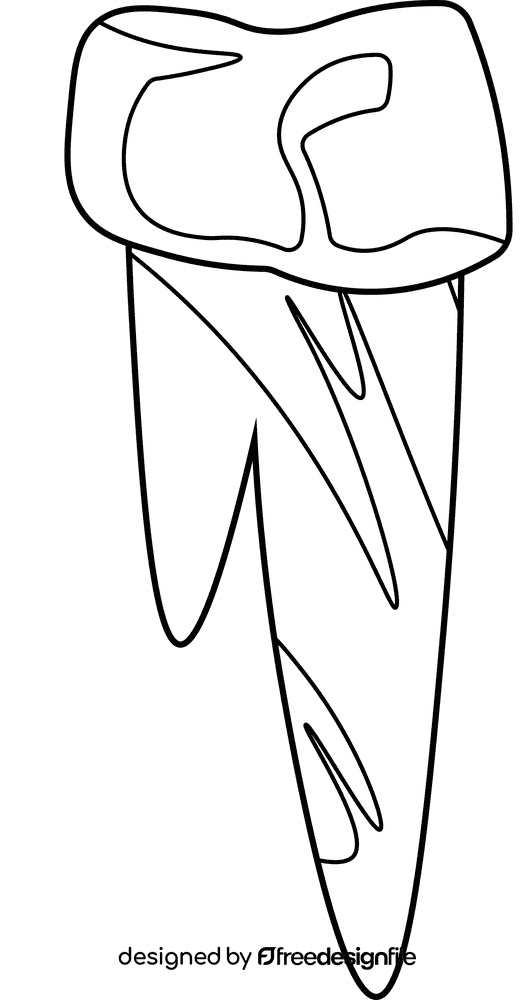 Icicle black and white clipart
