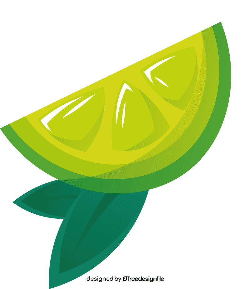 Lime Piece Leaves clipart