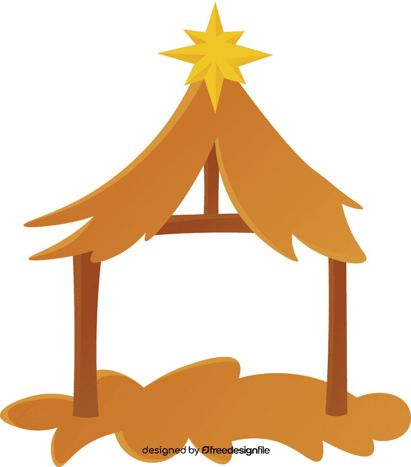 Manger Barn clipart