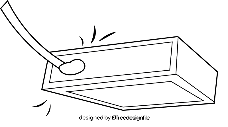Matches Ignition black and white clipart