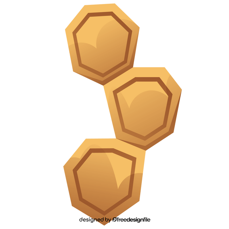 Bee honeycombs clipart