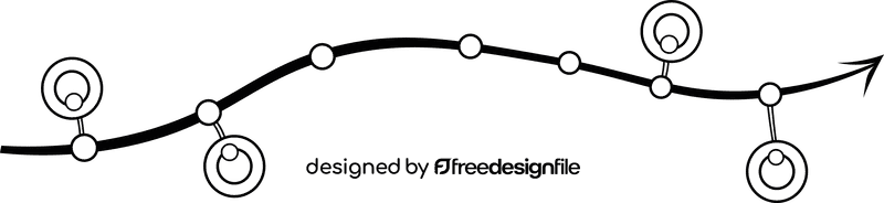 Timeline Line black and white clipart