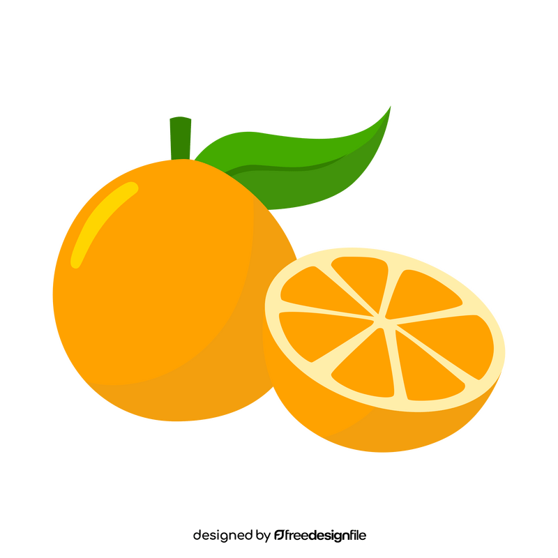 Free orange fruit clipart