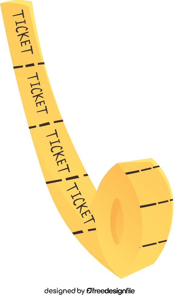 Movie Ticket Roll clipart