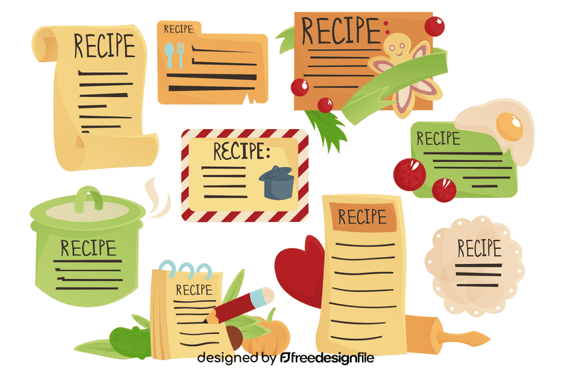 Recipe Card vector