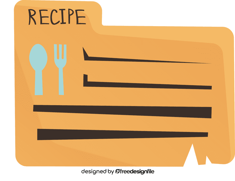 Recipe Card clipart