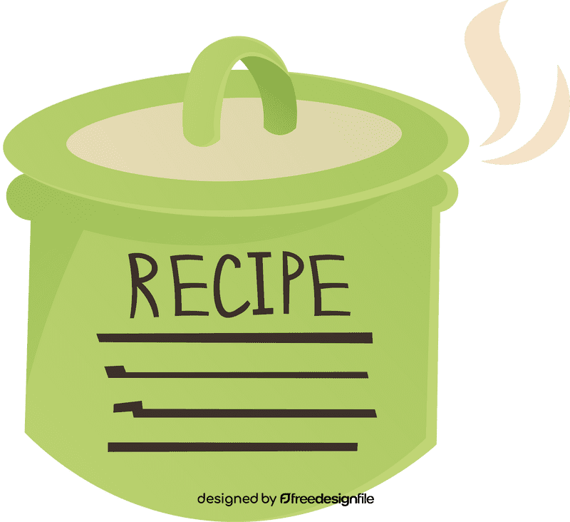 Recipe Card Pan clipart