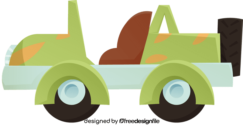 Safari Jeep clipart