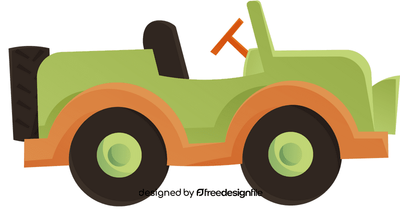Safari Jeep clipart