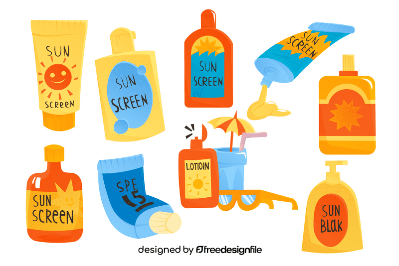 Sunscreen vector