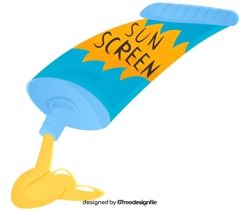 Sunscreen Tube clipart