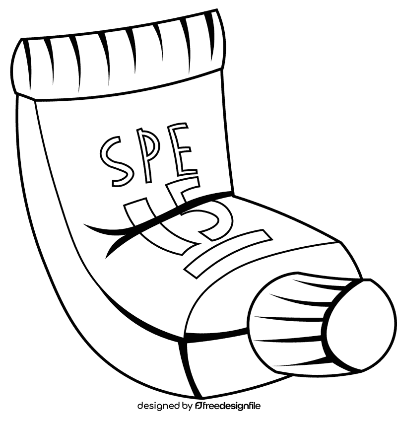 Sunscreen Tube black and white clipart