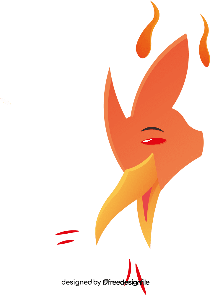Phoenix Head clipart