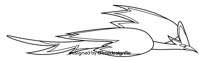 Phoenix black and white clipart