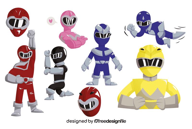 Power Rangers vector