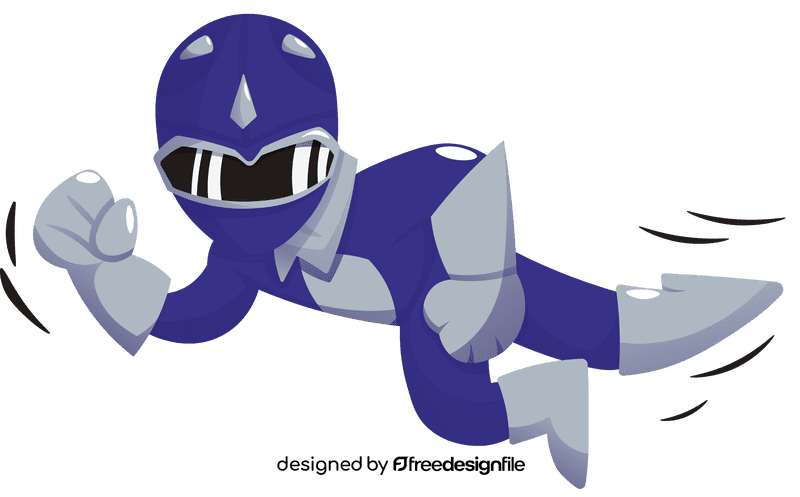 Power Rangers Blue clipart