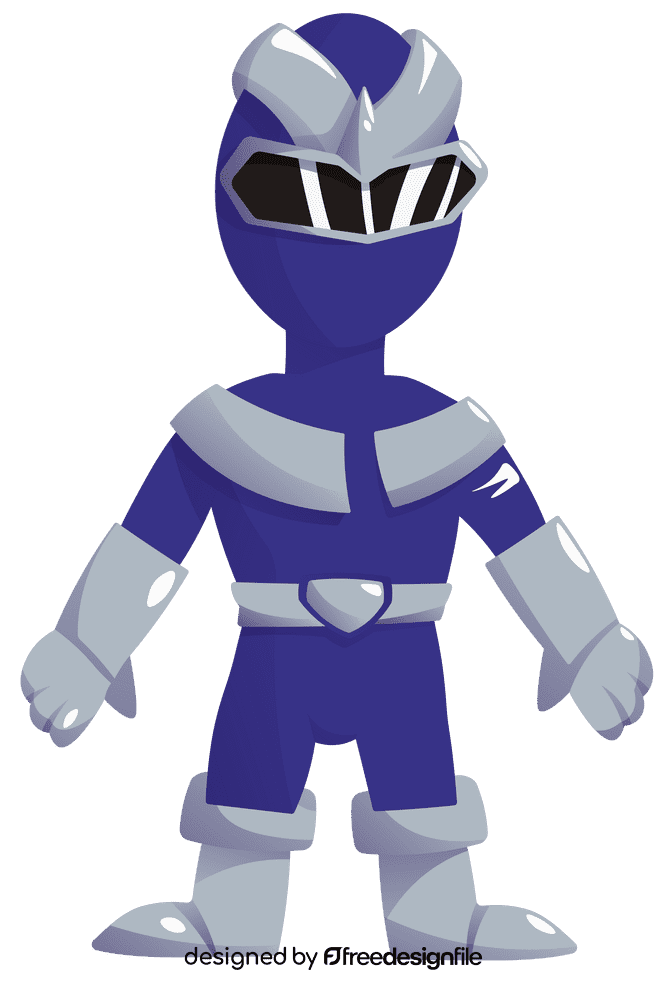 Power Rangers Blue clipart