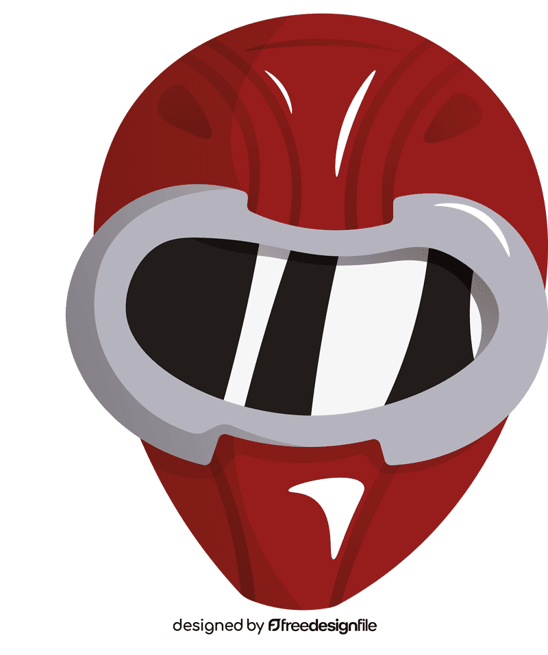 Power Rangers Red Head clipart