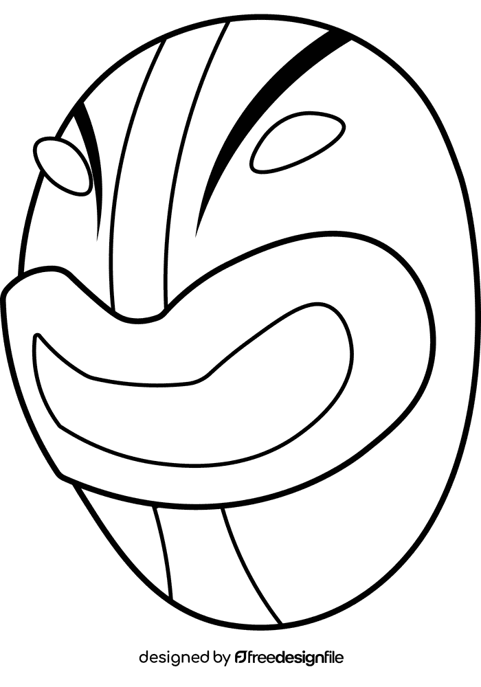 Power Rangers Red Head black and white clipart