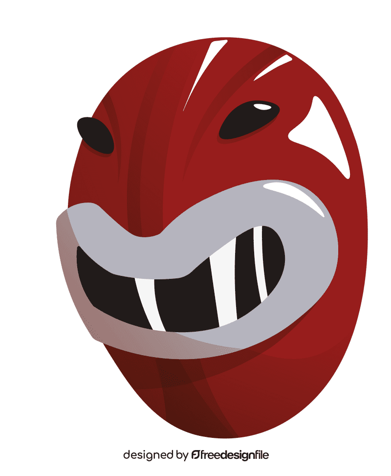 Power Rangers Red Head clipart