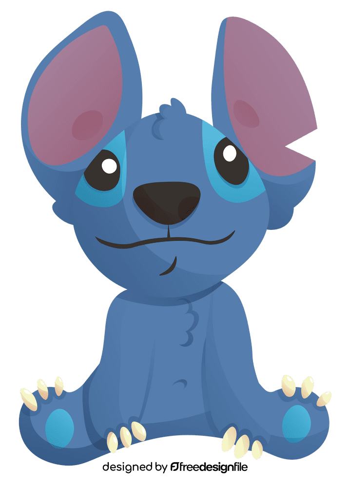 Stitch Sitting clipart
