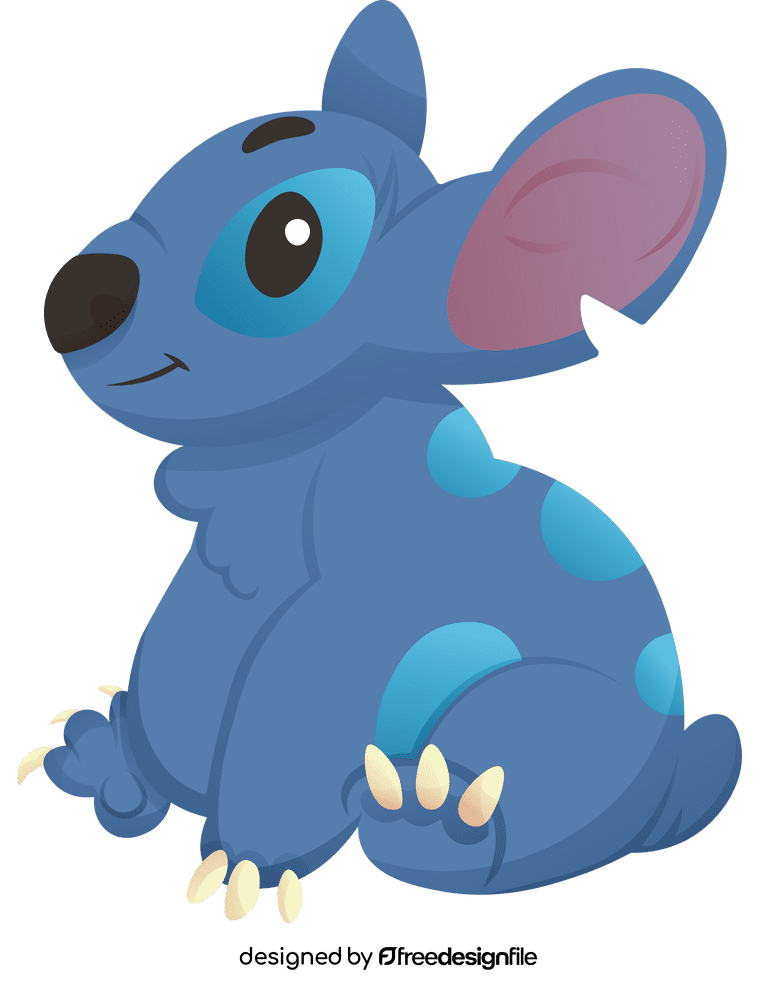 Stitch Sitting clipart