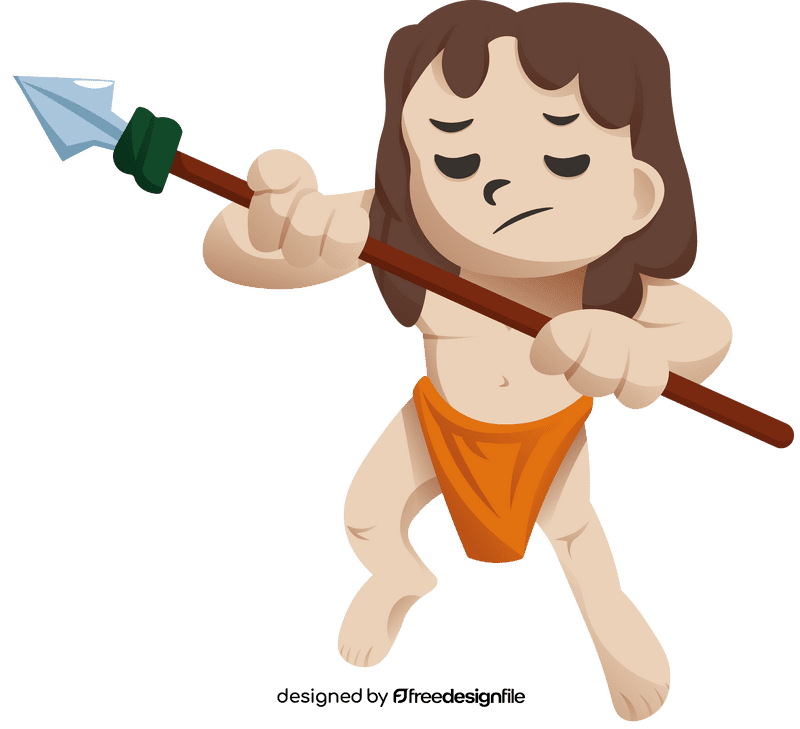 Tarzan Spear clipart