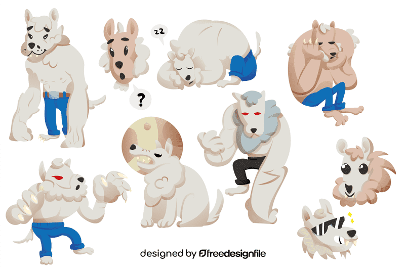 Werewolf vector