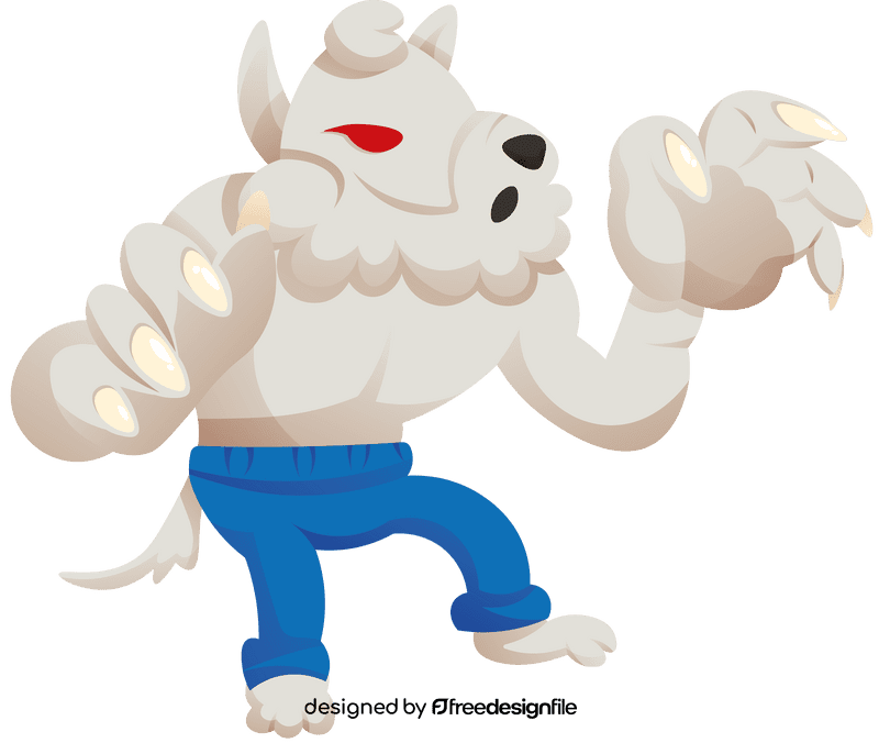 Werewolf Red Eyes clipart