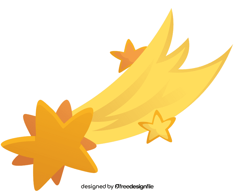 Christmas Star Falling clipart
