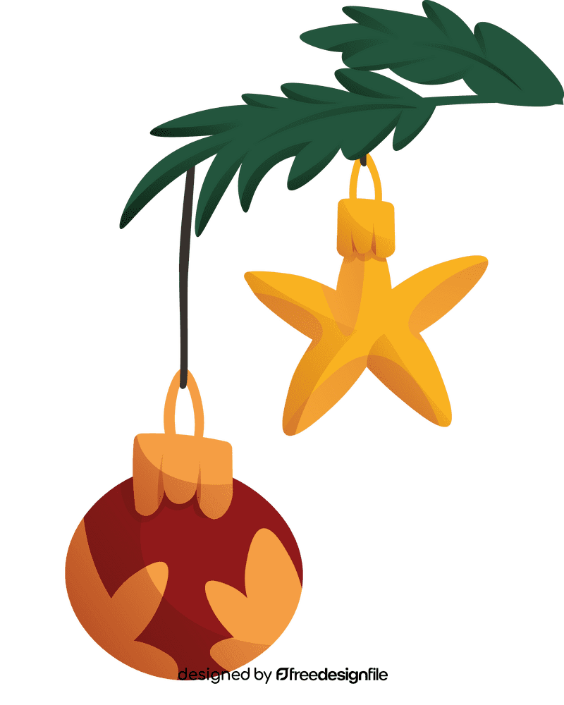 Christmas Star christmas Tree Toys clipart